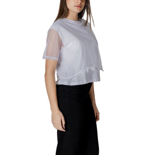 Weißes Baumwoll-T-Shirt