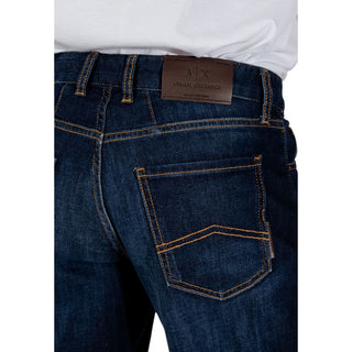 Blaue Bermuda-Shorts aus Baumwolle
