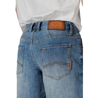 Blaue Polyester-Bermudashorts