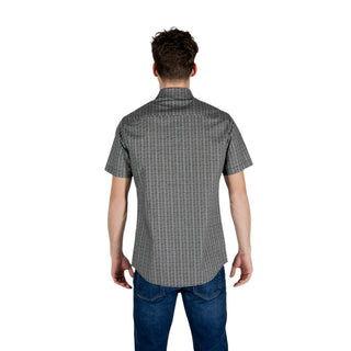 Black Cotton Shortsleeve Shirt