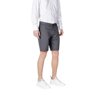 Bermudas de algodón azul