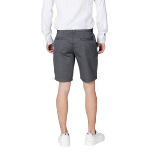 Bermudas de algodón azul