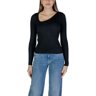 Schwarzes Viskose-Sweatshirt