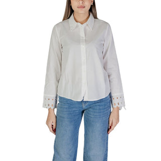 Blusa de algodón blanca
