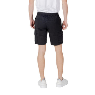 Bermudas de algodón negro