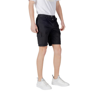 Bermudas de algodón negro