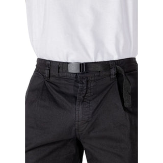 Bermudas de algodón negro