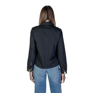 Blusa negra de algodón
