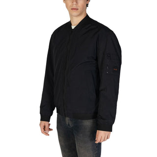 Schwarzer Polyamid-Blouson