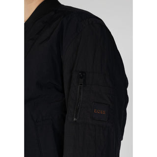 Schwarzer Polyamid-Blouson