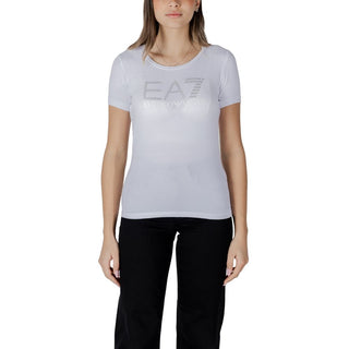 Weißes Baumwoll-T-Shirt