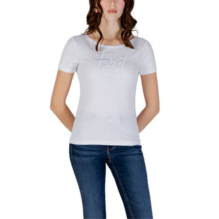 Weißes Baumwoll-T-Shirt