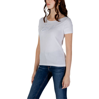 Weißes Baumwoll-T-Shirt