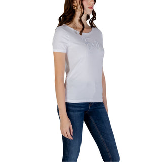 Weißes Baumwoll-T-Shirt