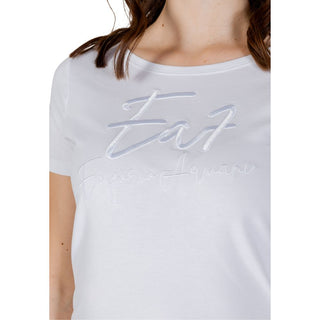 Weißes Baumwoll-T-Shirt