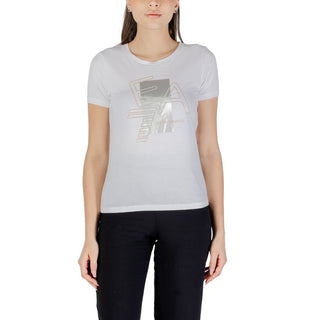 Weißes Baumwoll-T-Shirt