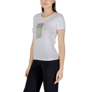 Weißes Baumwoll-T-Shirt