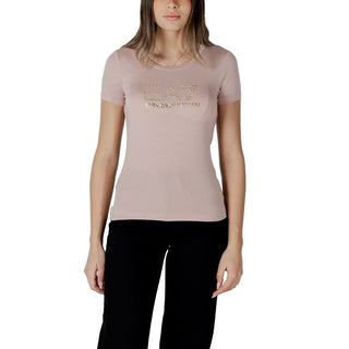 Pinkfarbenes Modal-T-Shirt