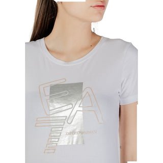 Weißes Baumwoll-T-Shirt