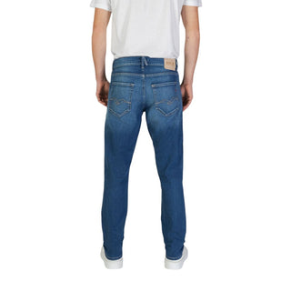 Blaue Slim-Fit Jeans aus Baumwolle