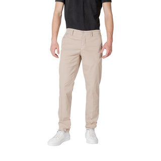 Beige Baumwoll Freizeithose