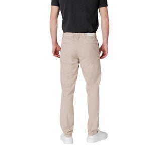 Beige Baumwoll Freizeithose