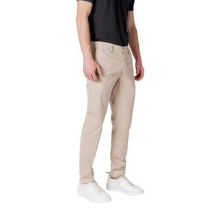 Beige Baumwoll Freizeithose