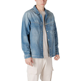 Hellblaue Jeansjacke aus Baumwolle