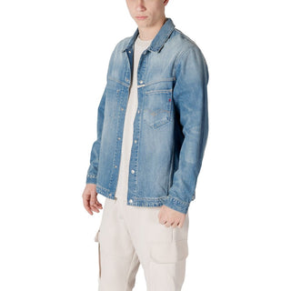 Hellblaue Jeansjacke aus Baumwolle