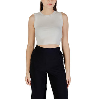 Camisetas sin mangas blancas de viscosa