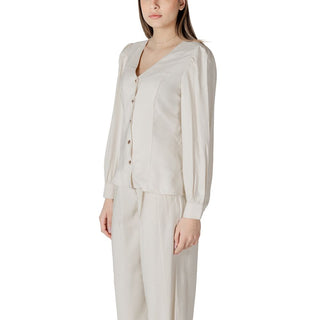 Beige Viscose Blouse