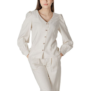 Beige Viscose Blouse