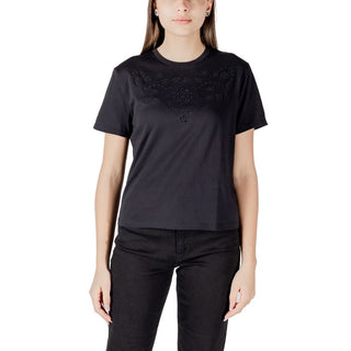 Camiseta de algodón negro