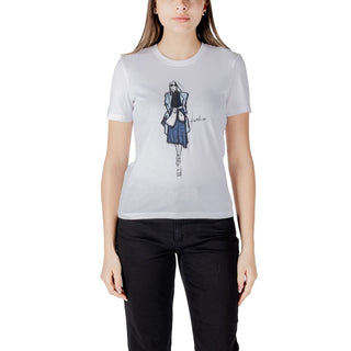 Camiseta blanca de manga larga de algodón orgánico
