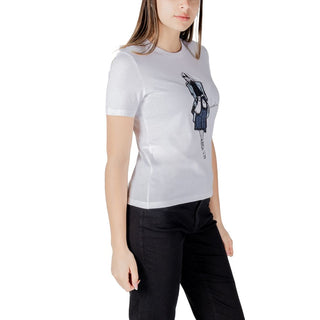 Weißes Langarm-T-Shirt aus Bio-Baumwolle