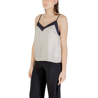 Beiges Nylon-Top