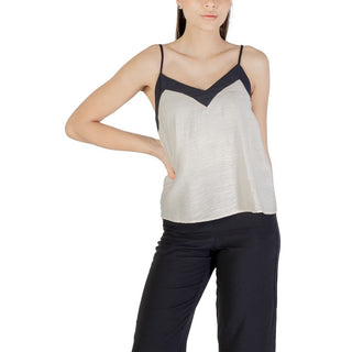 Beiges Nylon-Top