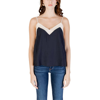 Schwarzes Nylon-Oberteil