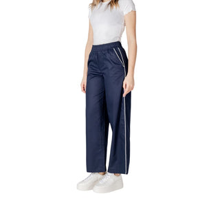 Blaue Freizeithose aus Baumwolle