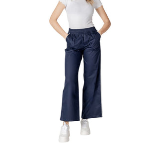 Blaue Freizeithose aus Baumwolle