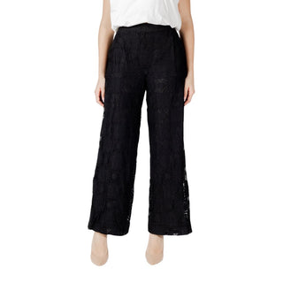 Schwarze lässige Baumwollhose