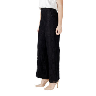 Schwarze lässige Baumwollhose