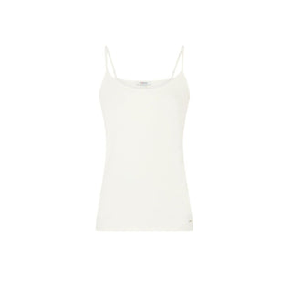 Tanktops aus cremefarbener Baumwolle