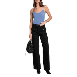 Blaue Baumwoll-Tanktops