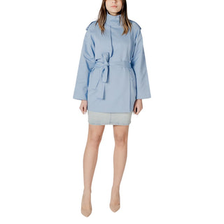 Blauer Baumwollparka