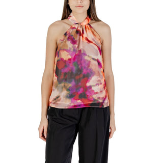 Rosa Bluse aus recyceltem Polyester