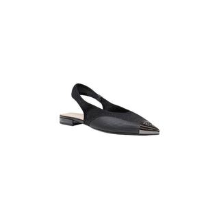 Black Leather Flat Sandals