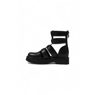 Sandalias negras de cuero