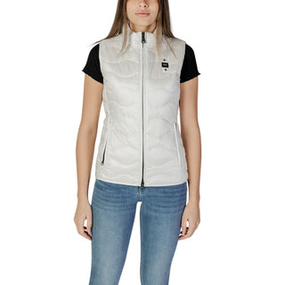 Chaqueta sin mangas blanca de poliamida