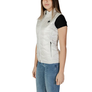 Chaqueta sin mangas blanca de poliamida